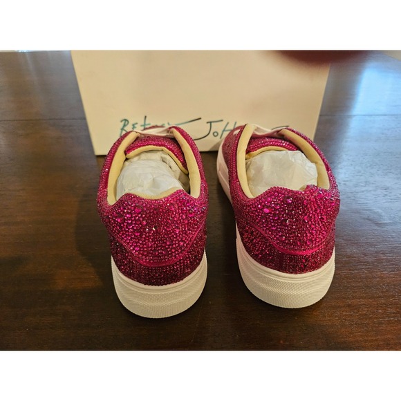 Women's Blue by Betsey Johnson Sidny Fuchsia Pink Sneaker 7.5 (7) New In Box - Picture 3 of 10